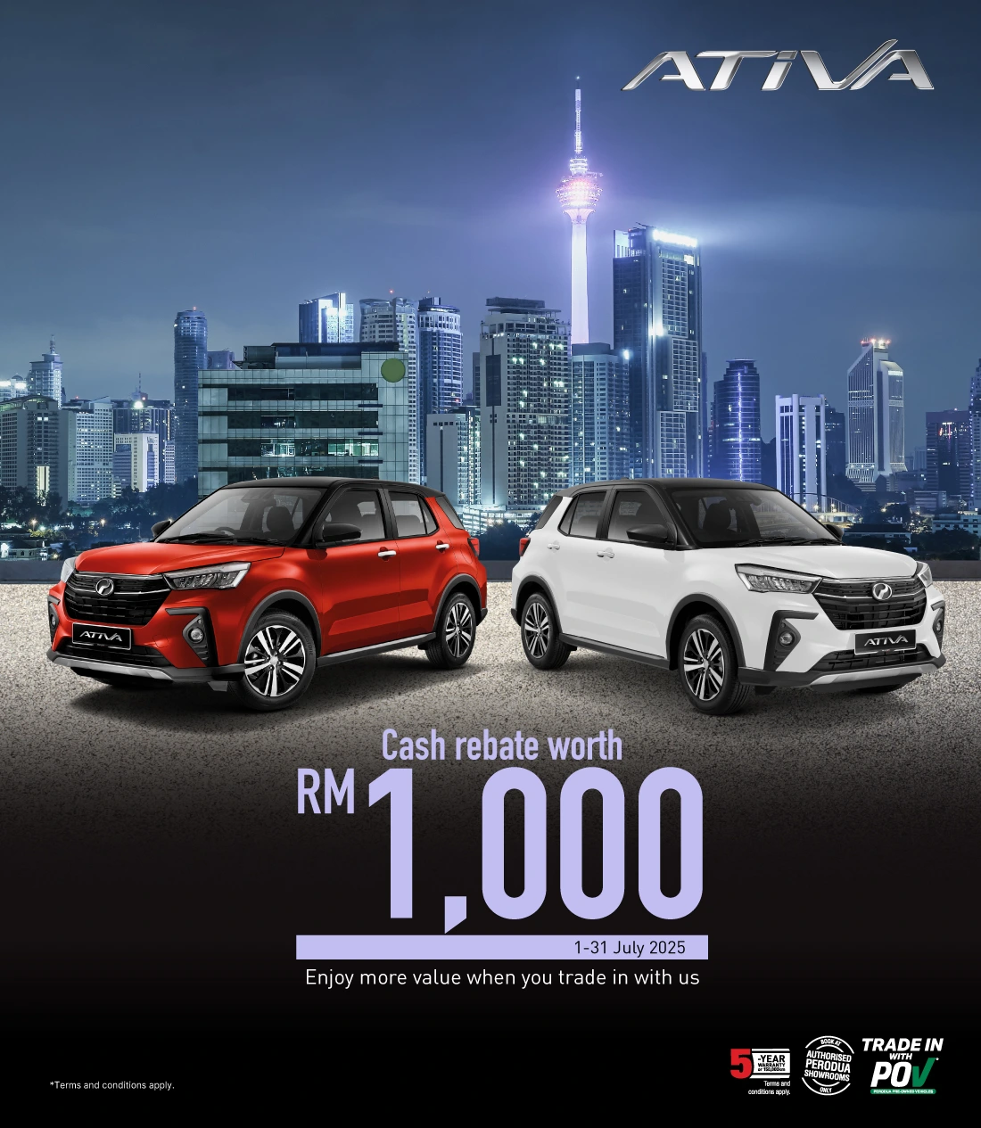 Perodua Ativa Rebate RM1,000
